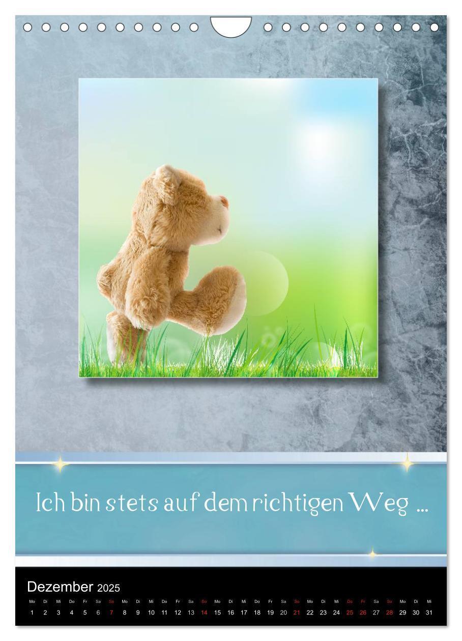 Bild: 9783457037058 | Teddys mit Sprüchen (Wandkalender 2025 DIN A4 hoch), CALVENDO...