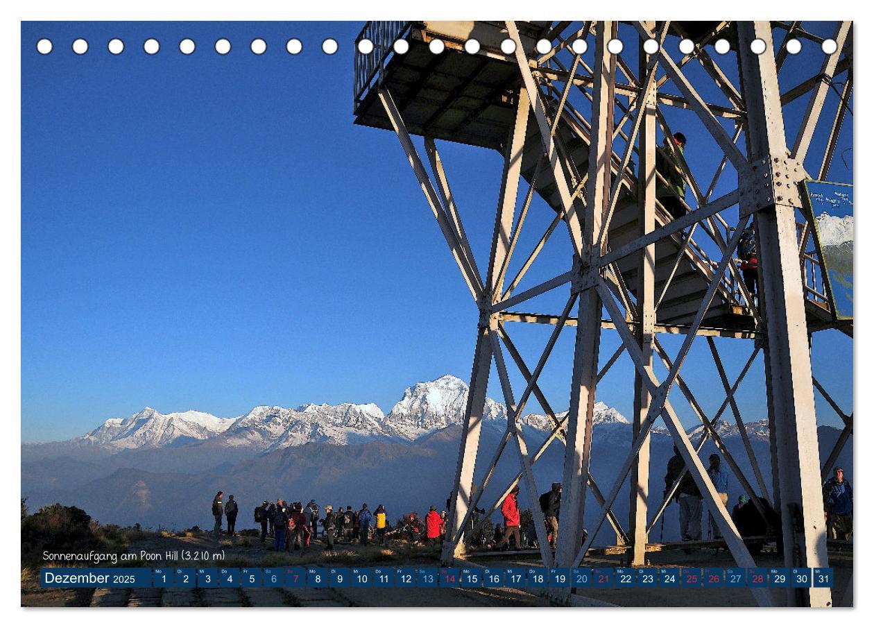 Bild: 9783435036875 | Der Annapurna Trek (Tischkalender 2025 DIN A5 quer), CALVENDO...