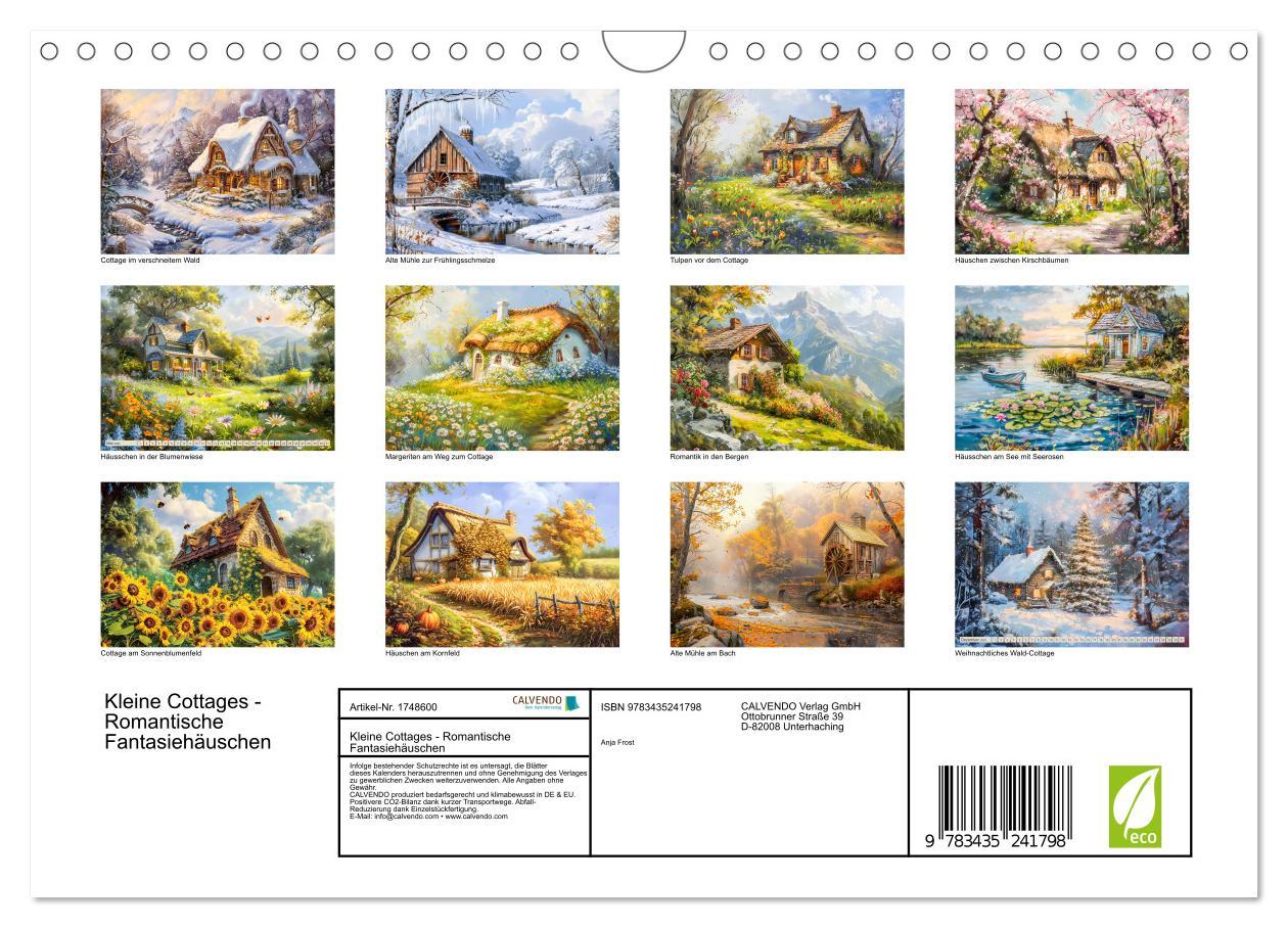 Bild: 9783435241798 | Kleine Cottages - Romantische Fantasiehäuschen (Wandkalender 2025...