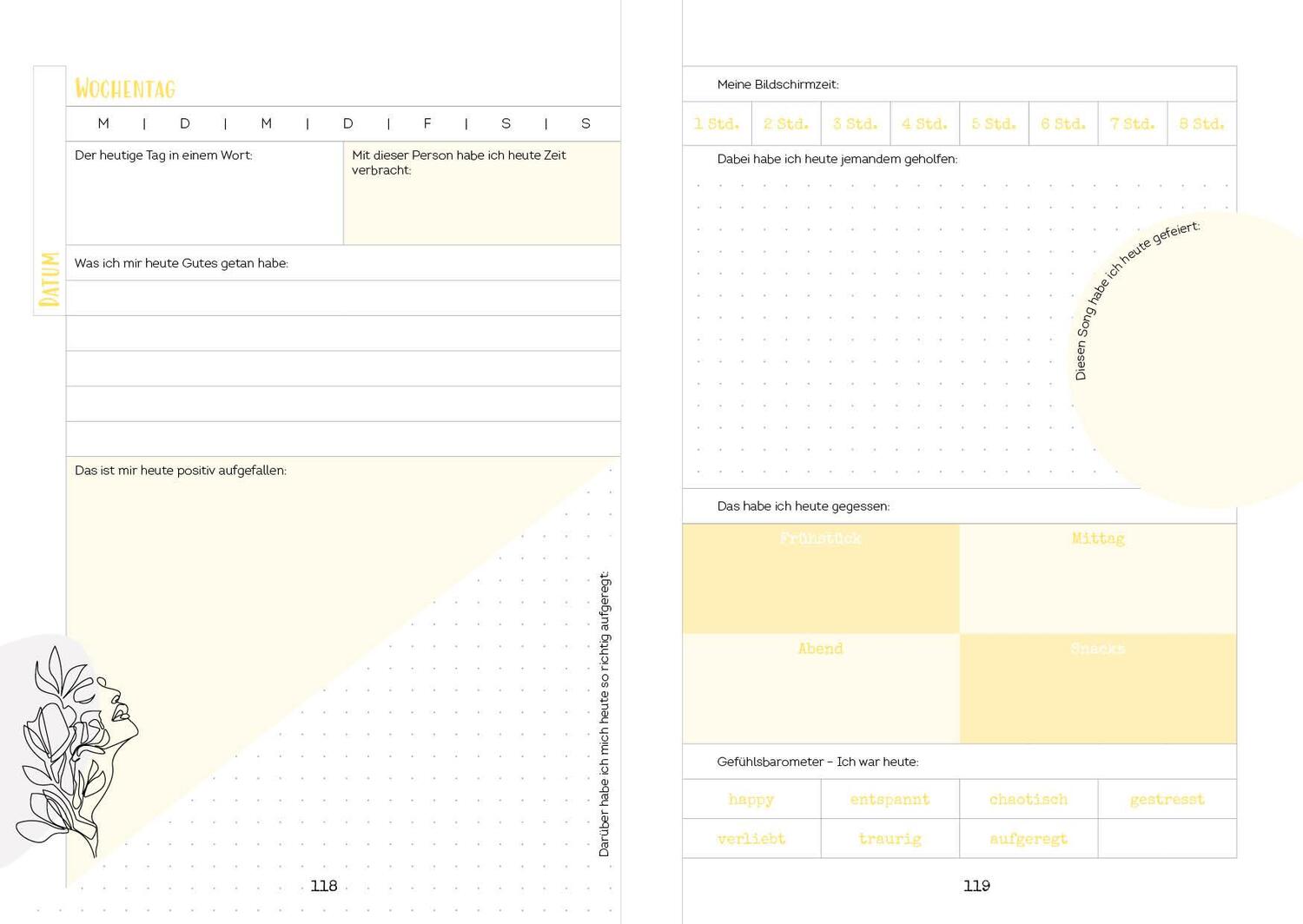 Bild: 9783745918458 | Happy me - Meine 10-Wochen-Tagebuch-Challenge mit Social-Media-Star...