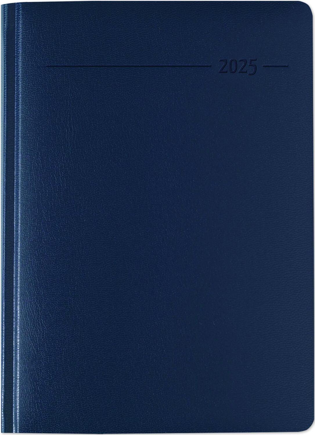 Cover: 4006928026531 | Buchkalender Balacron blau 2025 - Büro-Kalender A5 - Cheftimer - 1...