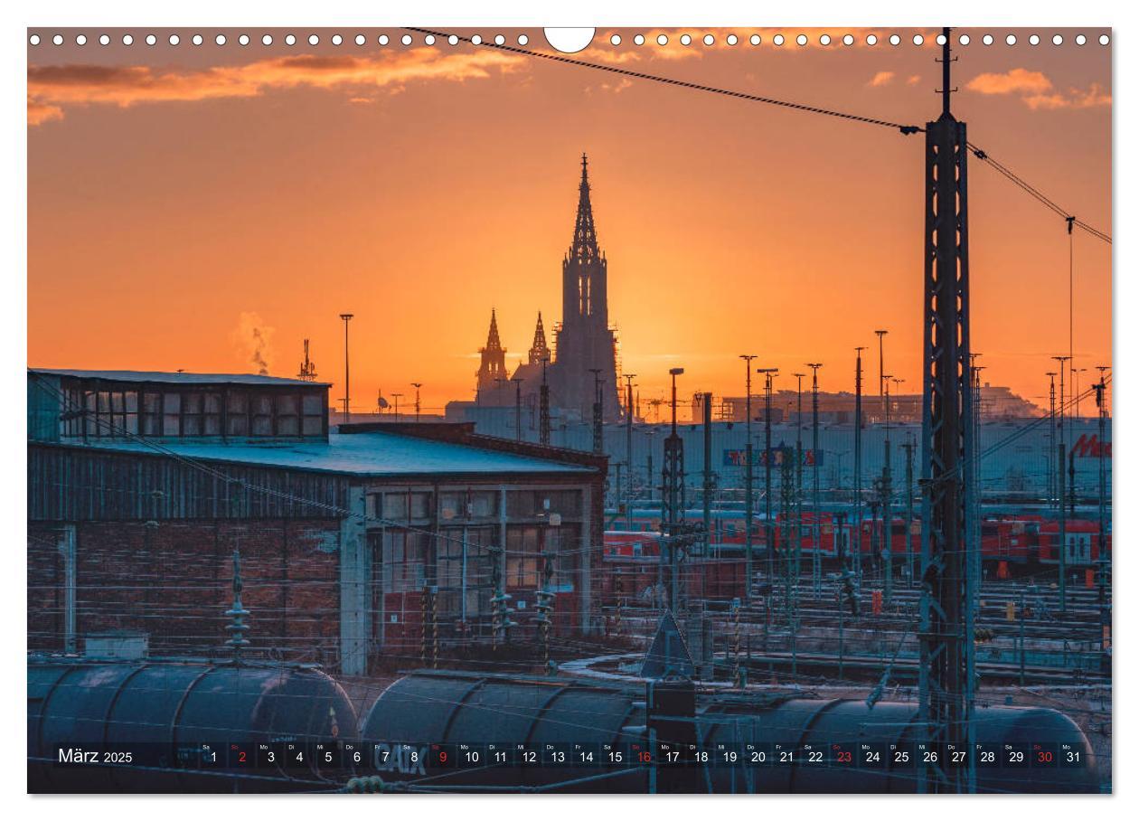 Bild: 9783435286416 | Ulm für Nachtspatzen (Wandkalender 2025 DIN A3 quer), CALVENDO...