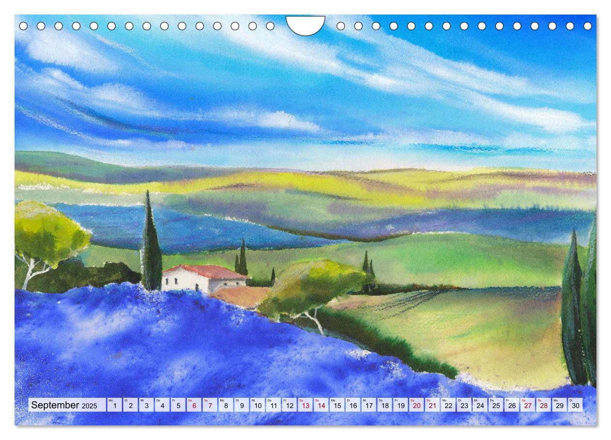 Bild: 9783435421367 | Frankreich Aquarelle (Wandkalender 2025 DIN A4 quer), CALVENDO...