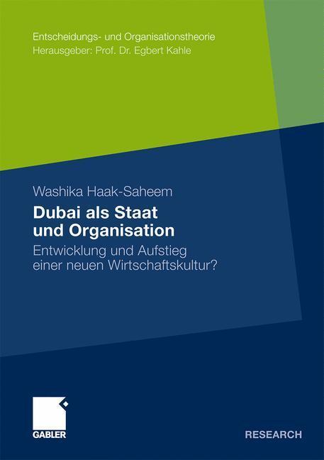 Cover: 9783834915405 | Dubai als Staat und Organisation | Washika Haak-Saheem | Taschenbuch