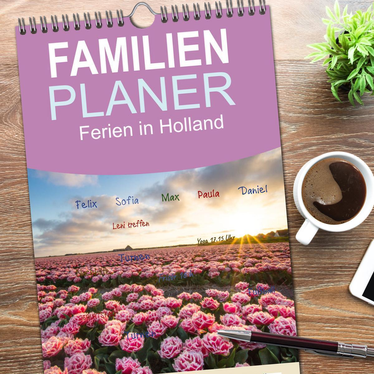 Bild: 9783457101162 | Familienplaner 2025 - Ferien in Holland mit 5 Spalten...