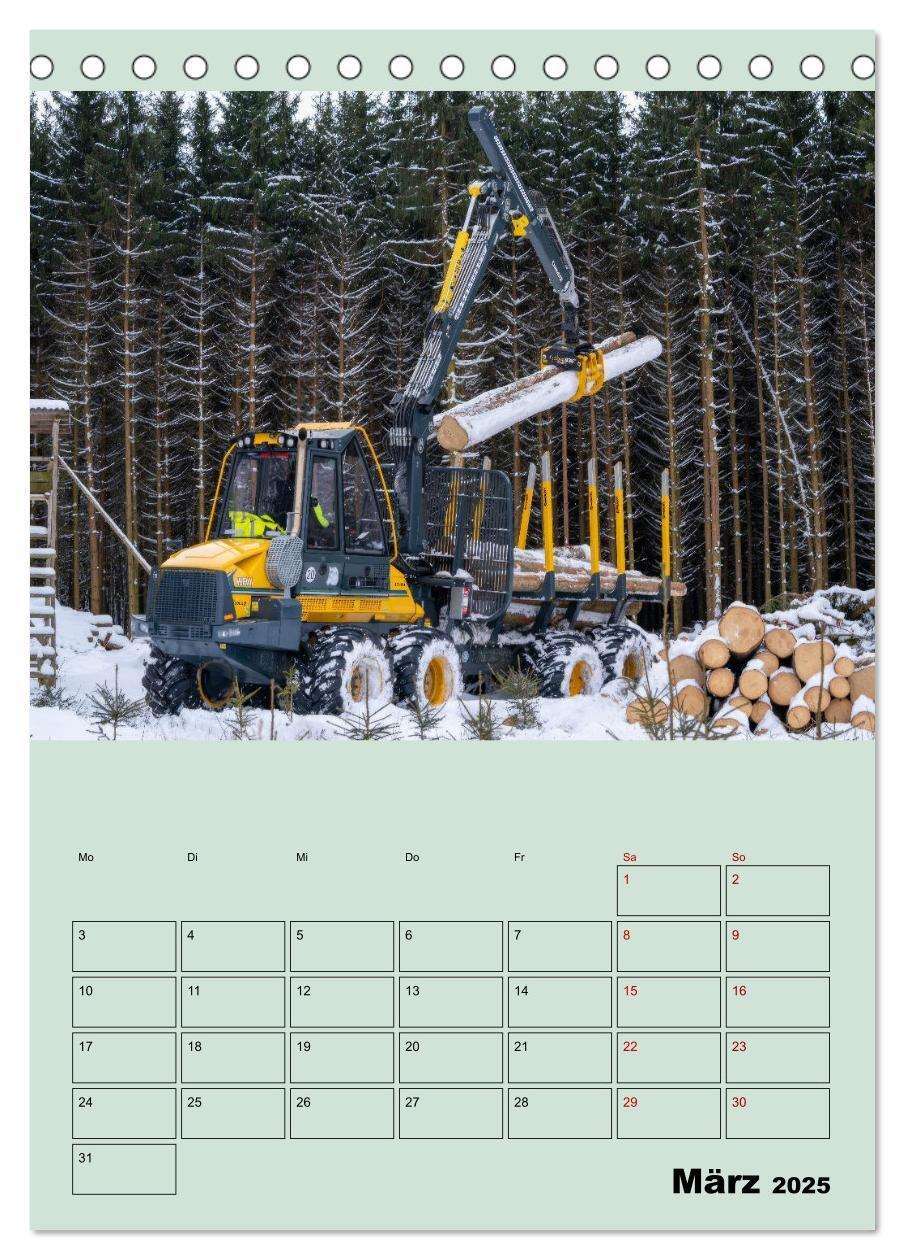 Bild: 9783383967818 | Forst-Maschinen der Forwarder im Einsatz (Tischkalender 2025 DIN A5...