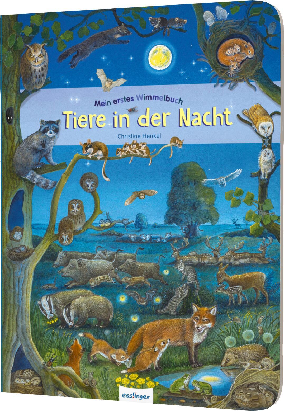 Cover: 9783480234141 | Mein erstes Wimmelbuch: Tiere in der Nacht | Christine Henkel | Buch