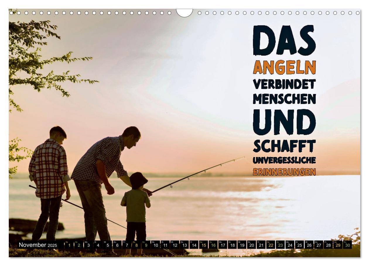 Bild: 9783383787966 | Angeln - Impressionen mit coolen Sprüchen (Wandkalender 2025 DIN A3...