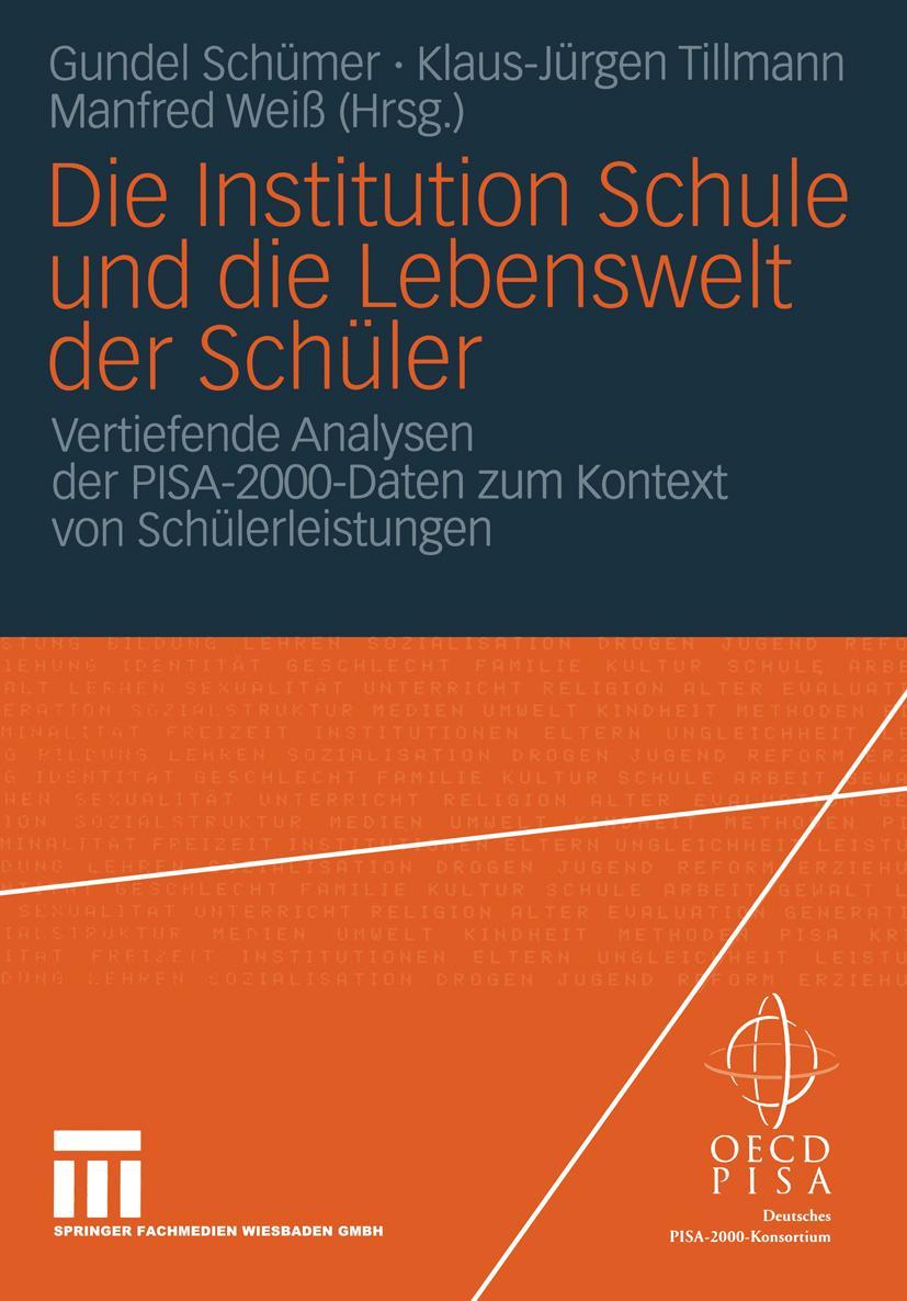 Cover: 9783531143057 | Die Institution Schule und die Lebenswelt der Schüler | Taschenbuch