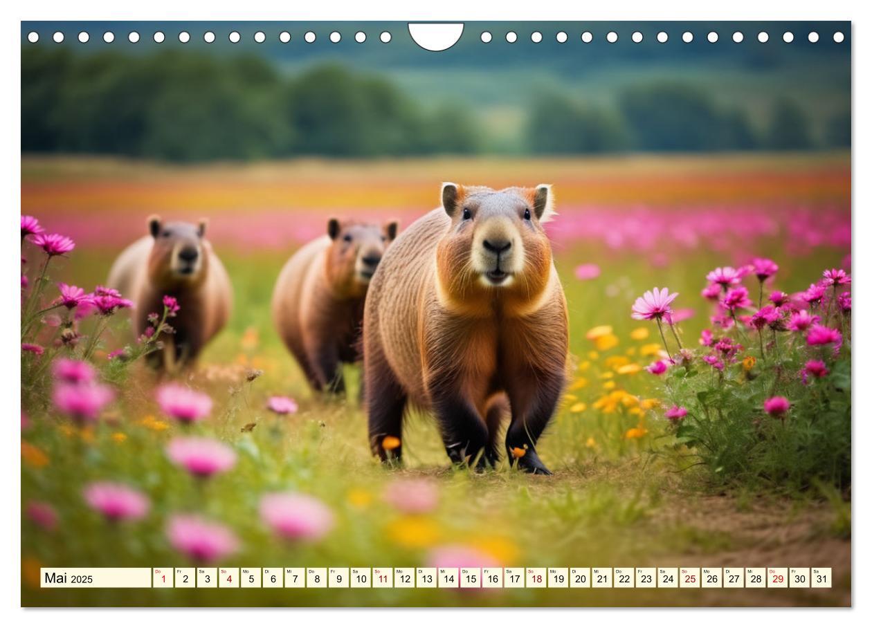 Bild: 9783457143759 | Capybaras - Wasserschweine die Herren der Gräser (Wandkalender 2025...