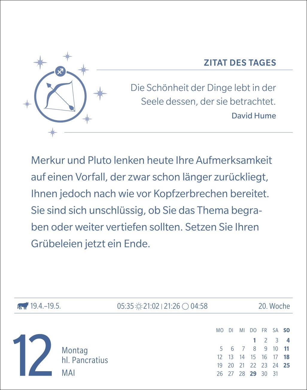 Bild: 9783840033759 | Schütze Sternzeichenkalender 2025 - Tagesabreißkalender - Ihr...