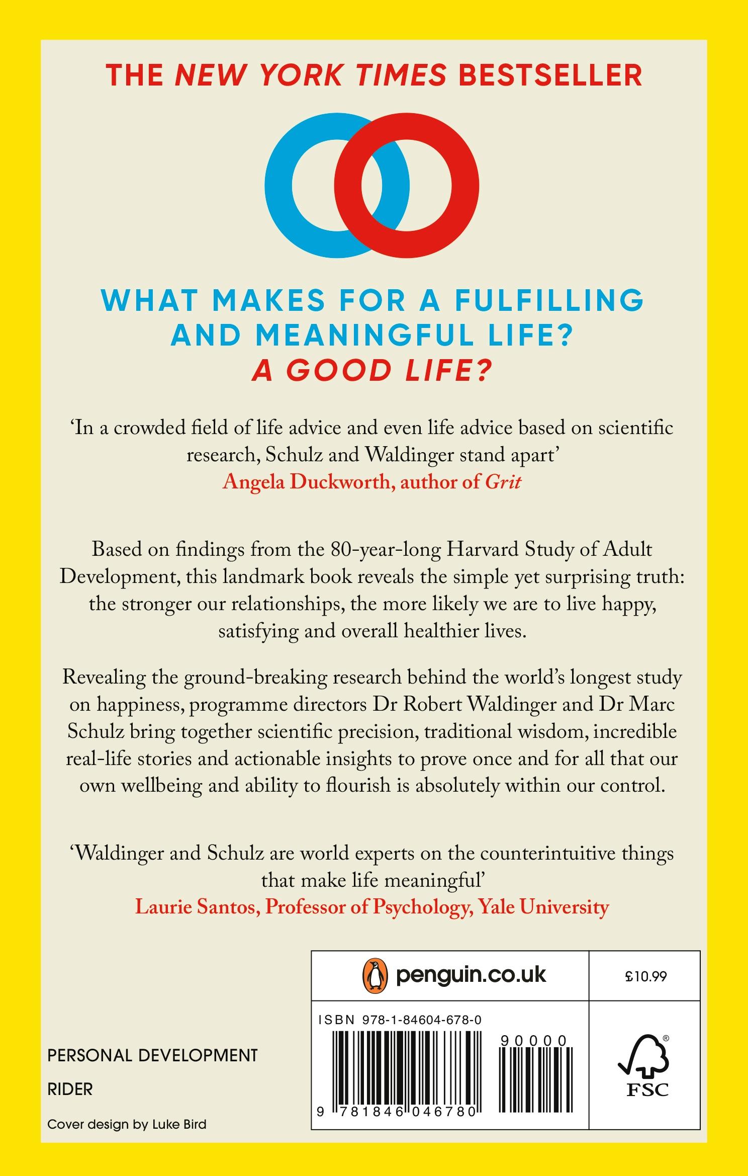 Rückseite: 9781846046780 | The Good Life | Lessons from the World's Longest Study on Happiness