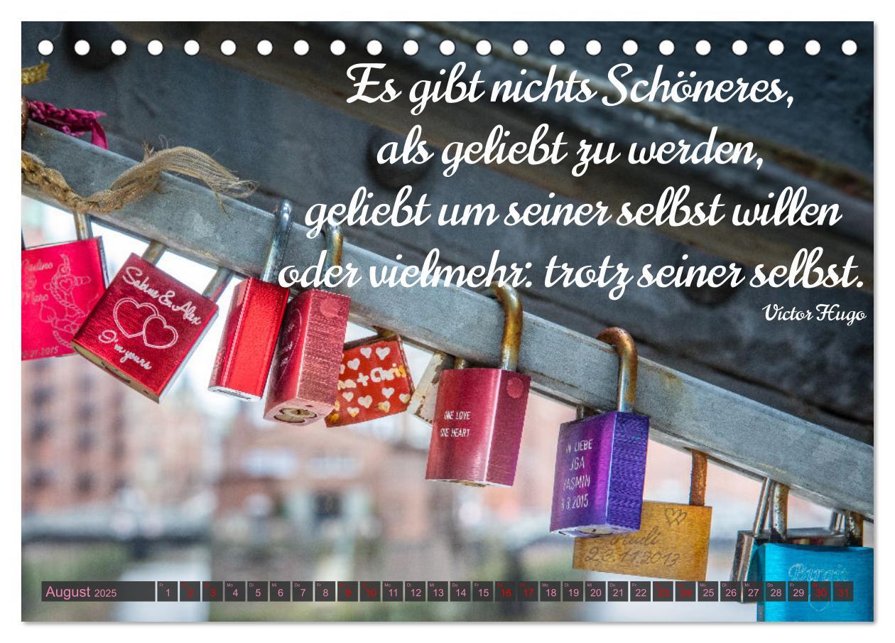 Bild: 9783383992681 | Liebesschlösser, Ich liebe Dich (Tischkalender 2025 DIN A5 quer),...