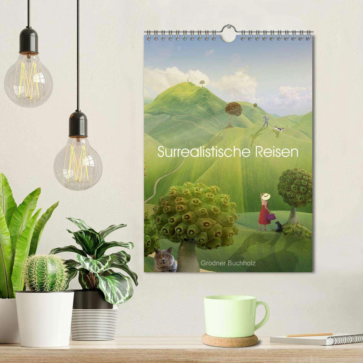 Bild: 9783435952892 | Surrealistische Reisen (Wandkalender 2025 DIN A4 hoch), CALVENDO...