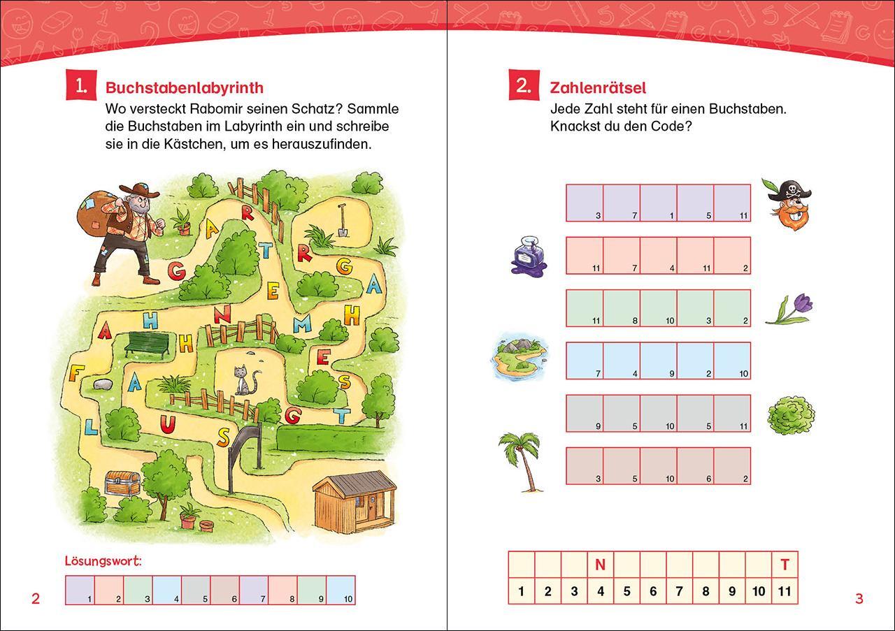 Bild: 9783743211858 | Leselöwen Rätsel-Rallye für Erstleser - 1. Klasse (Hellblau) | Buch