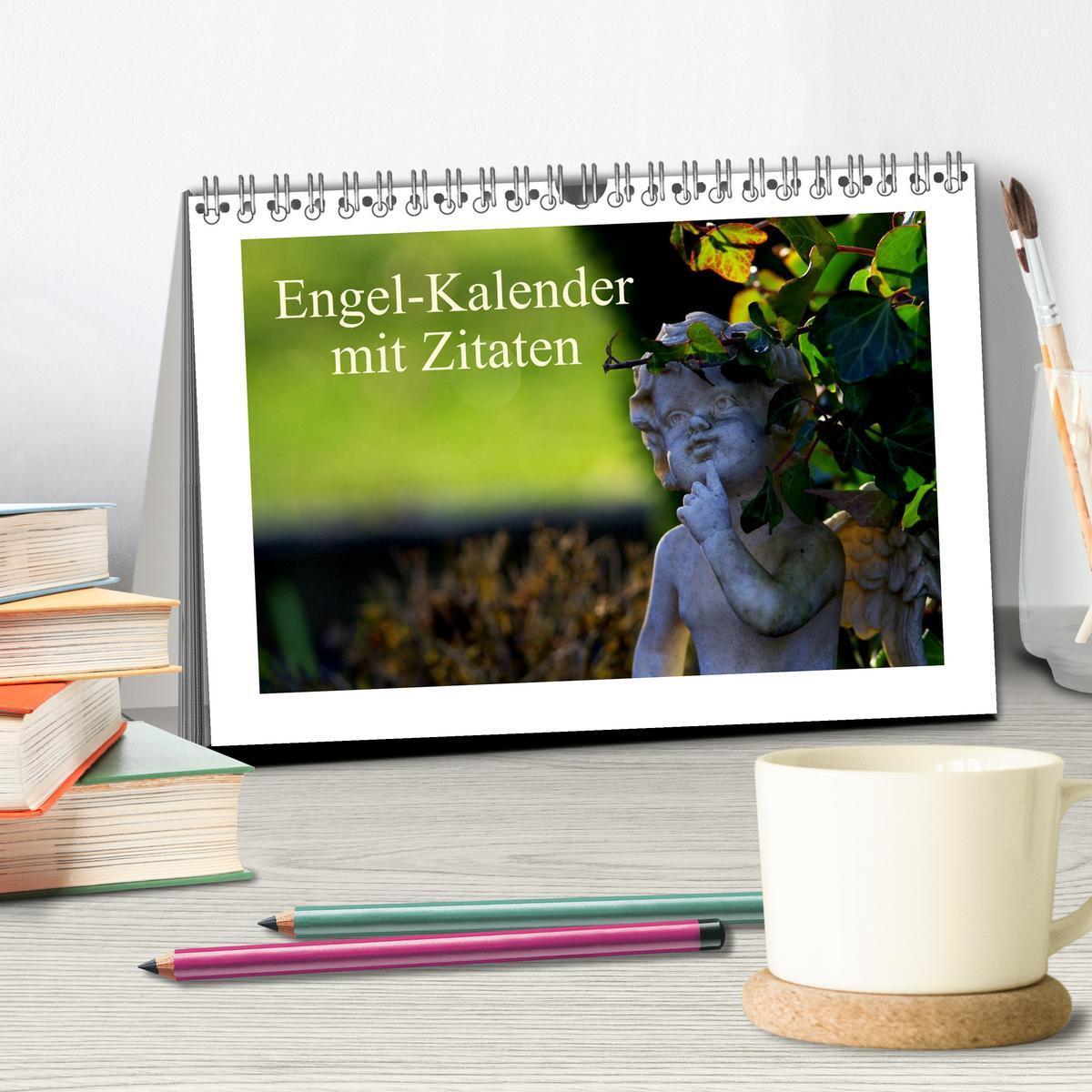 Bild: 9783435737253 | Engel-Kalender mit Zitaten / CH-Version (Tischkalender 2025 DIN A5...