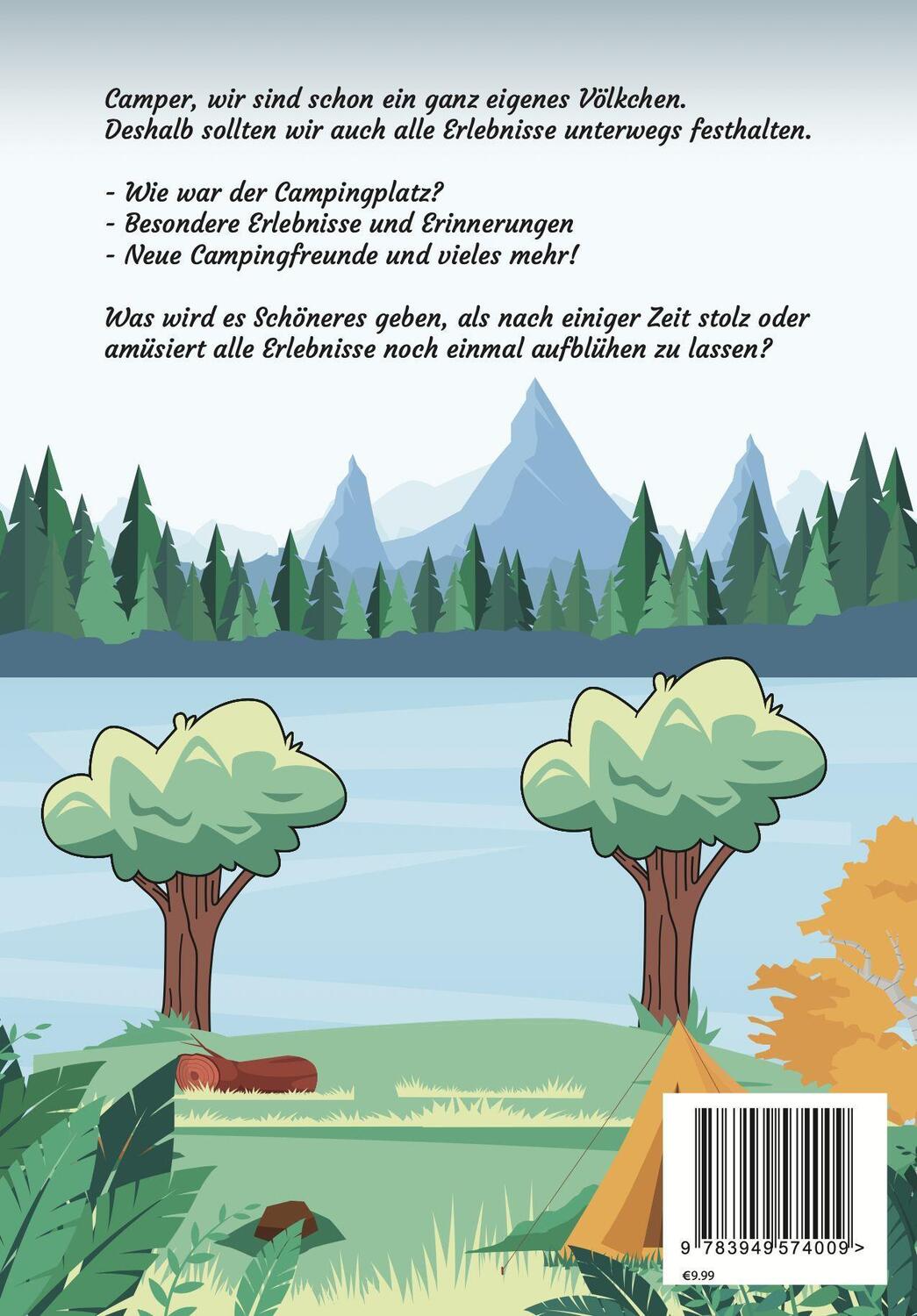 Bild: 9783949574009 | Meine Camping Erlebnisse | Ausfüllbuch für Camper | Melanie Sommer