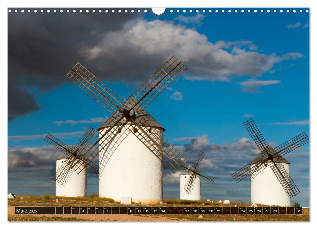 Bild: 9783457179819 | Windmühlen in La Mancha (Wandkalender 2025 DIN A3 quer), CALVENDO...