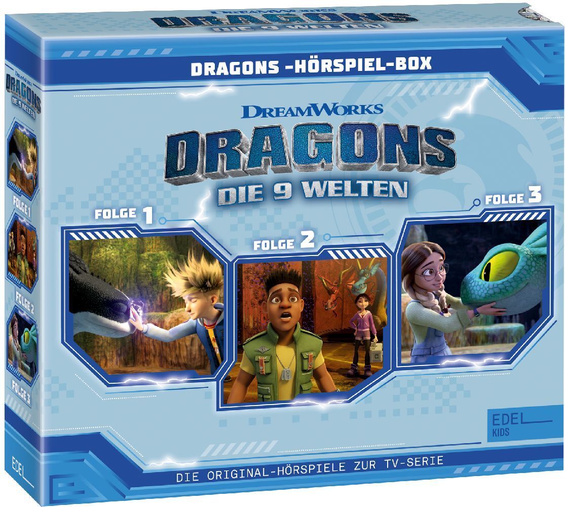 Cover: 4029759184324 | Dragons - Die 9 Welten. Folge.1-3, 3 Audio-CD | Audio-CD | 3 CDs