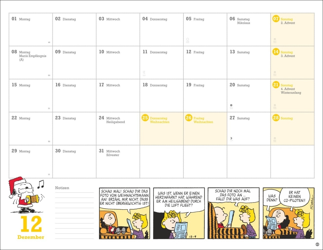 Bild: 9783756405244 | Peanuts Monatsplaner 2025 | Kalender | Spiralbindung | 15 S. | Deutsch