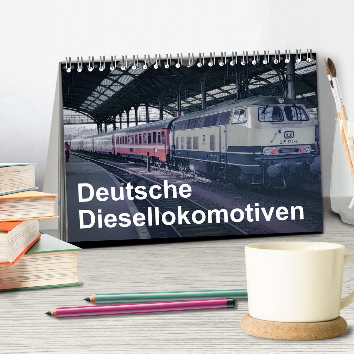 Bild: 9783435290413 | Deutsche Diesellokomotiven (Tischkalender 2025 DIN A5 quer),...