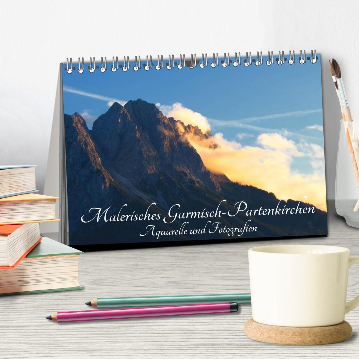 Bild: 9783435582259 | Malerisches Garmisch Partenkirchen - Aquarelle und Fotografien...