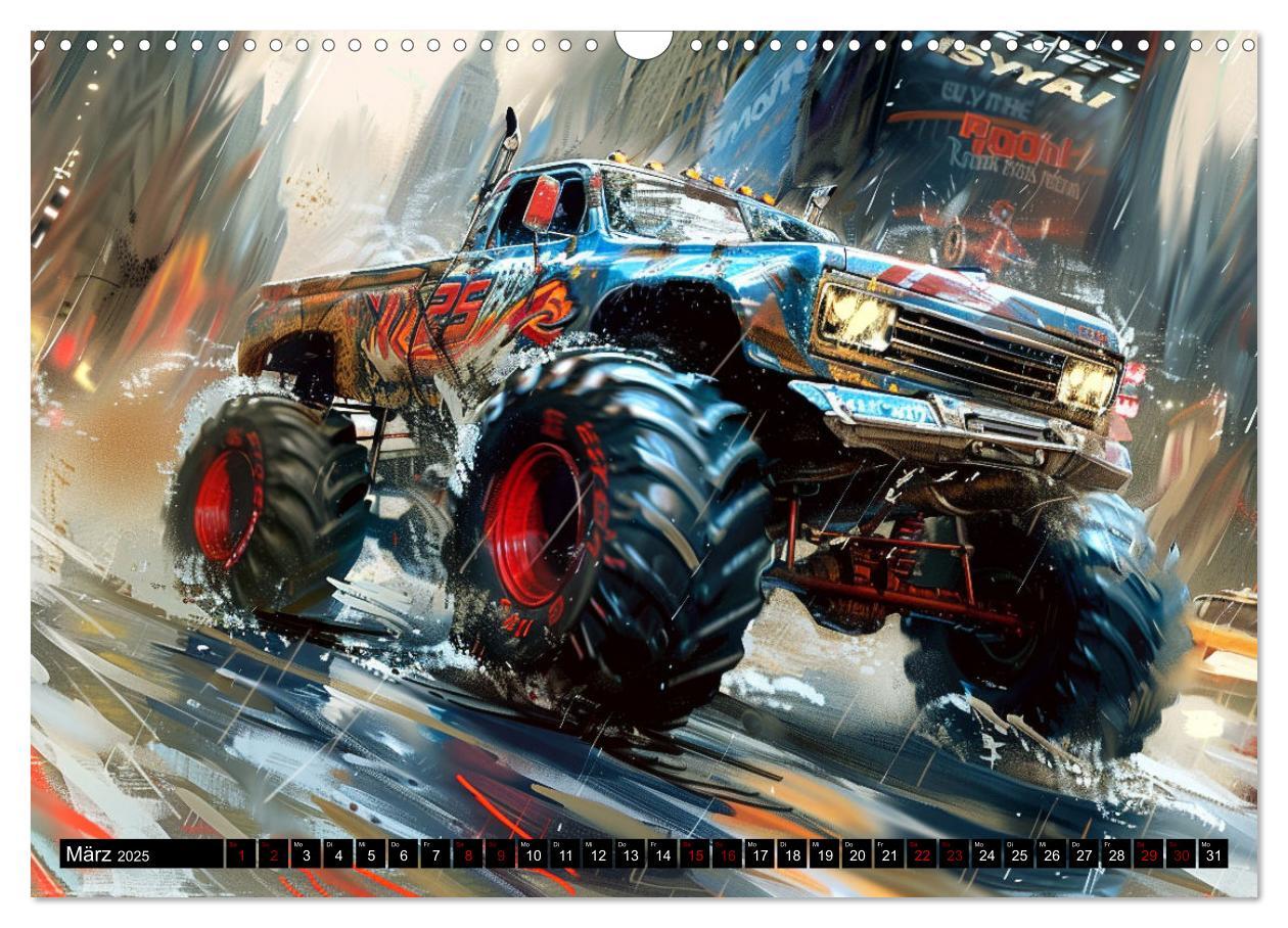 Bild: 9783383822346 | Wilde Monstertrucks (Wandkalender 2025 DIN A3 quer), CALVENDO...