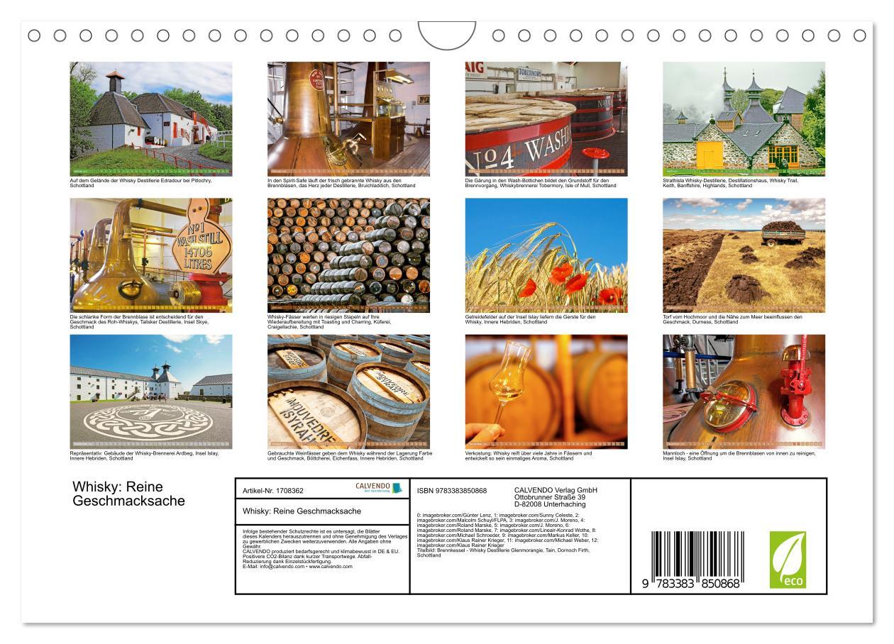 Bild: 9783383850868 | Whisky: Reine Geschmacksache (Wandkalender 2025 DIN A4 quer),...