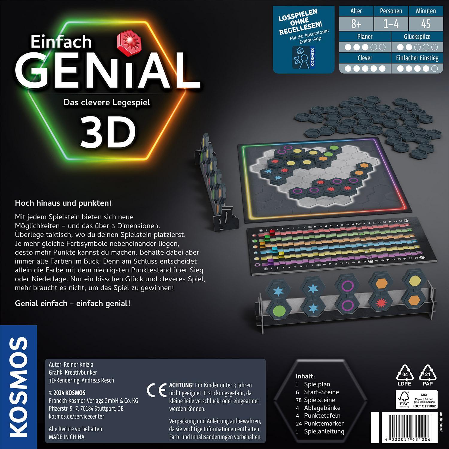 Bild: 4002051684006 | Einfach Genial 3D | Spiel | Reiner Knizia | Spiel | 684006 | Deutsch