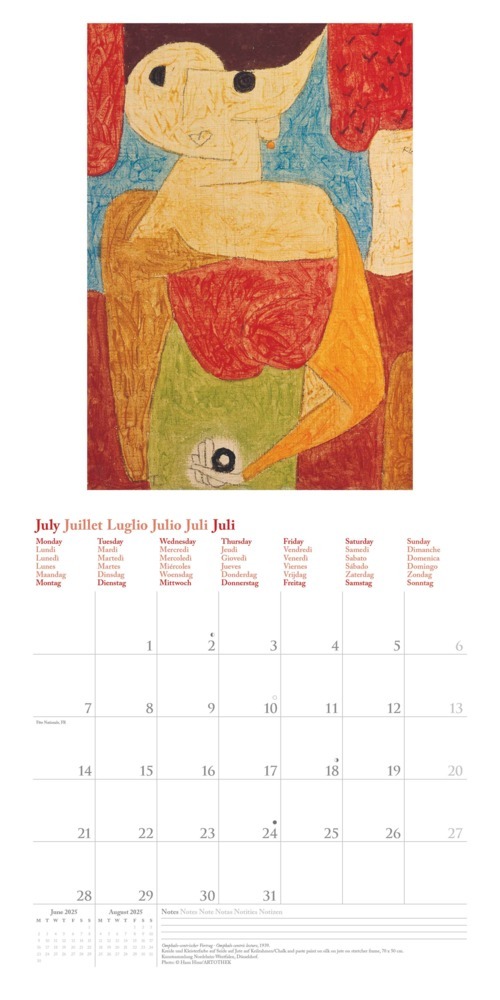 Bild: 4002725994141 | N NEUMANNVERLAGE - Paul Klee 2025 Broschürenkalender, 30x30cm,...