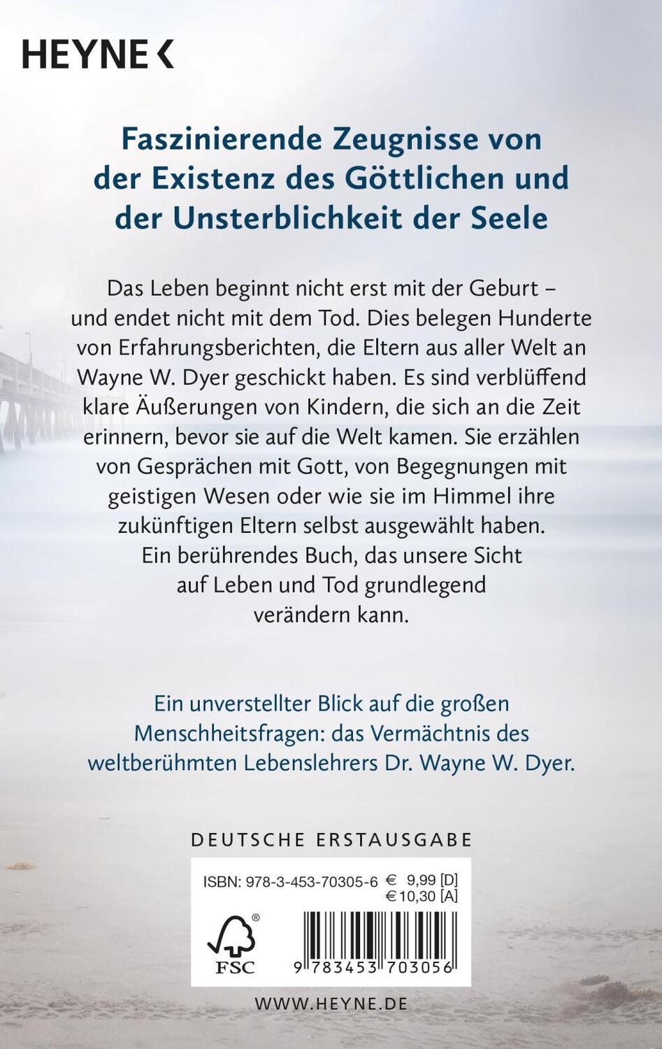 Bild: 9783453703056 | Erinnerungen an den Himmel | Wayne W. Dyer (u. a.) | Taschenbuch