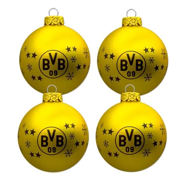 Cover: 4026649185782 | BVB 18660200 - BVB-Christbaumkugeln (4er Set), Borussia Dortmund