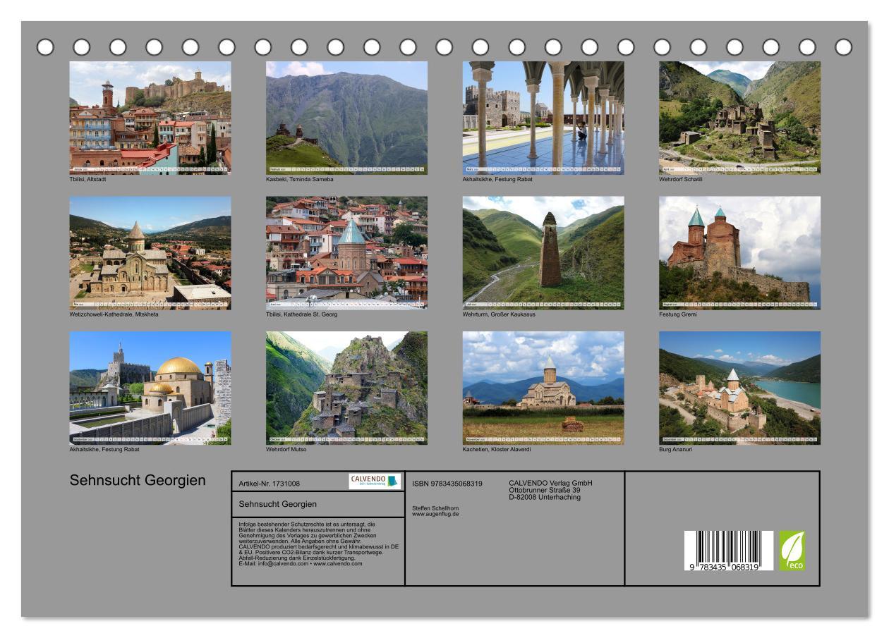 Bild: 9783435068319 | Sehnsucht Georgien (Tischkalender 2025 DIN A5 quer), CALVENDO...