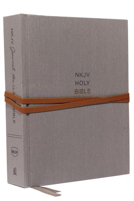 Cover: 9780785218395 | NKJV, Journal the Word Bible, Hardcover, Gray, Red Letter Edition,...