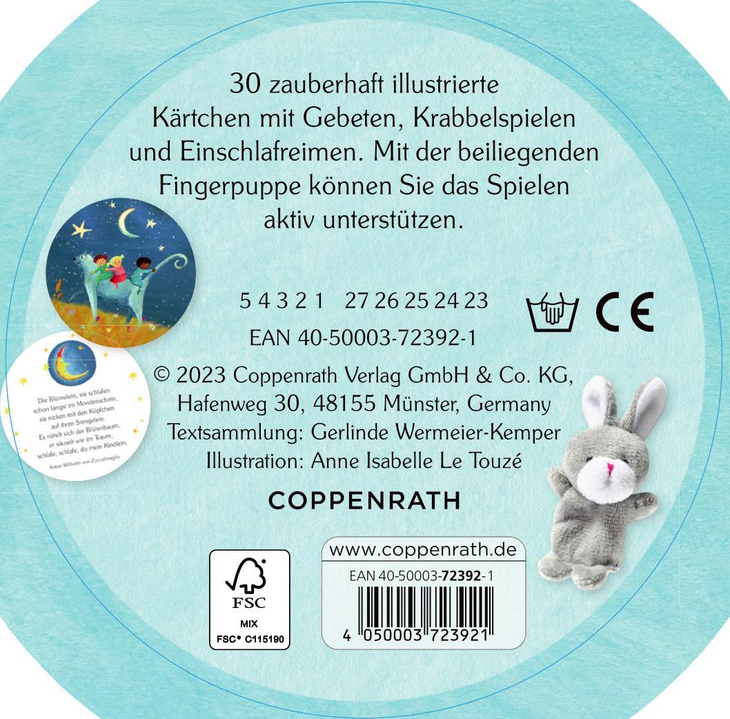 Rückseite: 4050003723921 | Wie schön, dass es dich gibt | 30 Gebete und Spielverse | Touzé | Buch