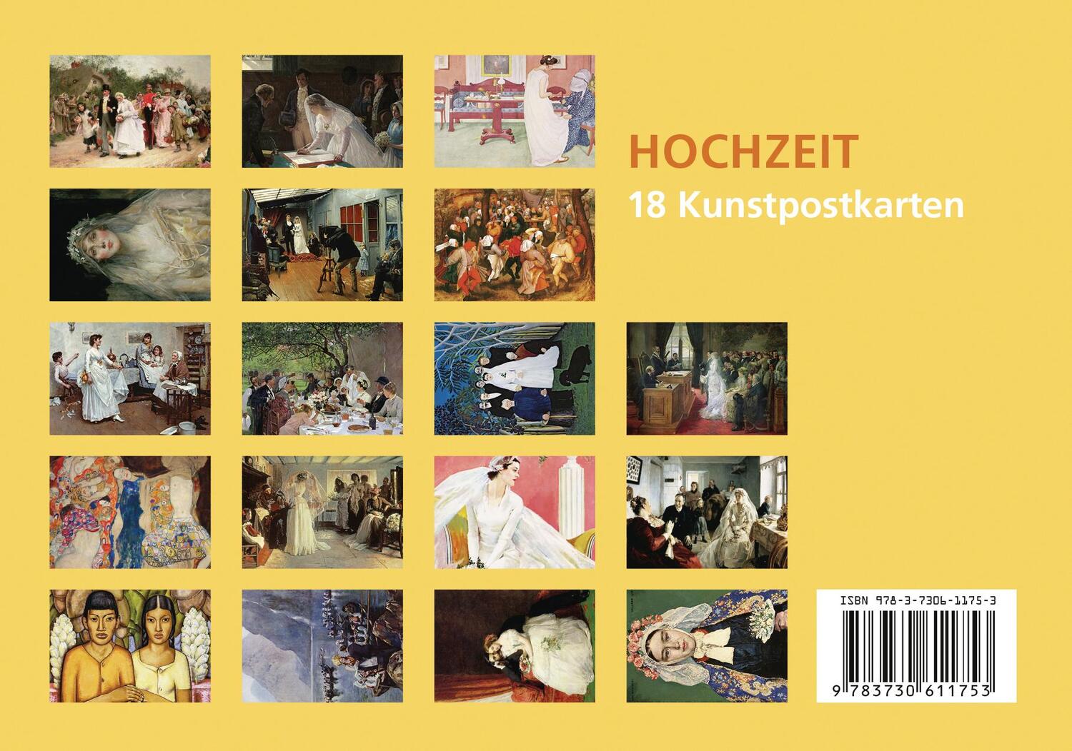 Bild: 9783730611753 | Postkarten-Set Hochzeit | 18 Kunstpostkarten | Anaconda Verlag | Stück