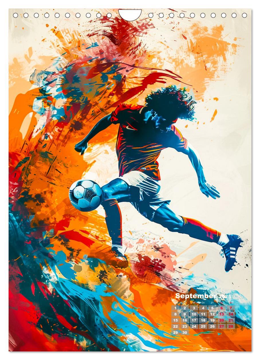 Bild: 9783457147153 | Fussball - Spieler in Action (Wandkalender 2025 DIN A4 hoch),...