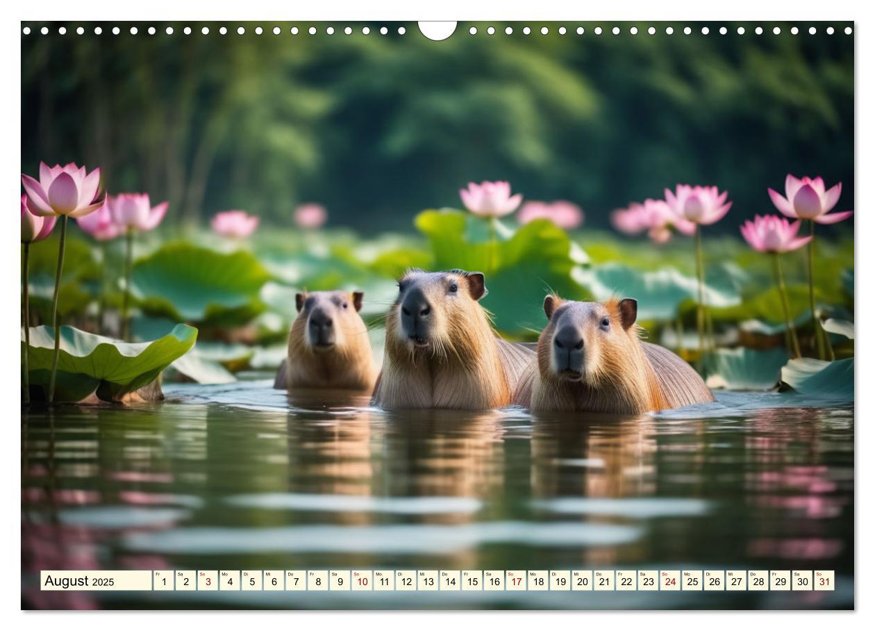 Bild: 9783457143780 | Capybaras - Wasserschweine die Herren der Gräser (Wandkalender 2025...