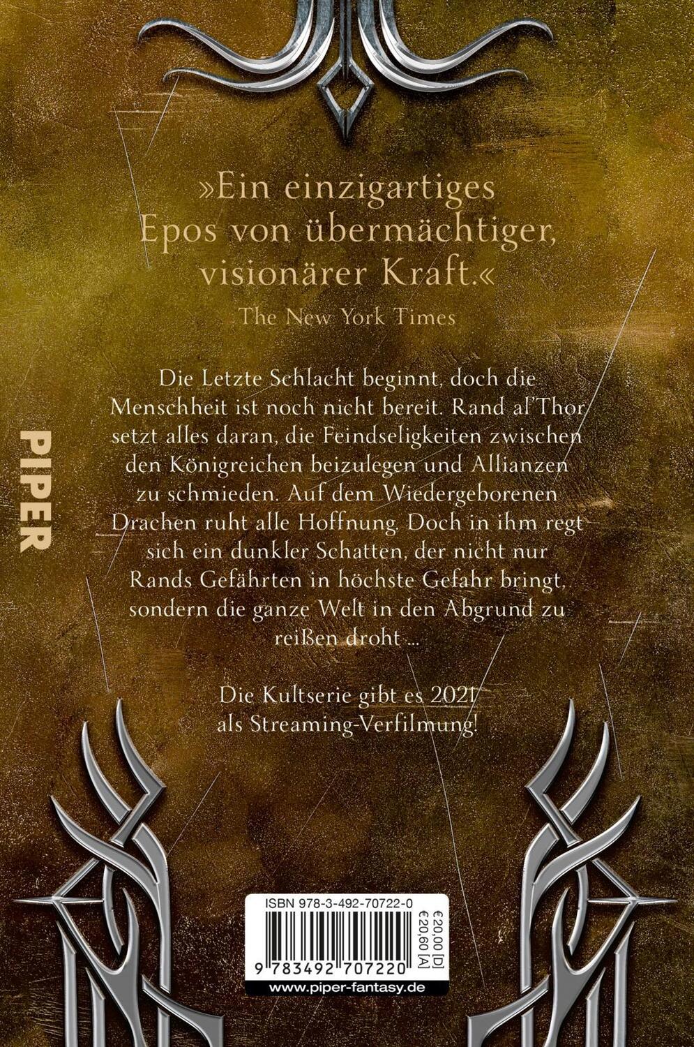 Rückseite: 9783492707220 | Das Rad der Zeit 12 | Robert Jordan (u. a.) | Taschenbuch | 896 S.