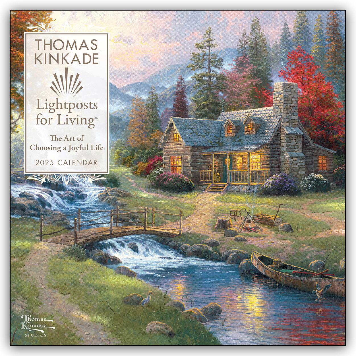 Cover: 9781524889111 | Thomas Kinkade: Lightposts for Living 2025 | McMeel Andrews | Kalender