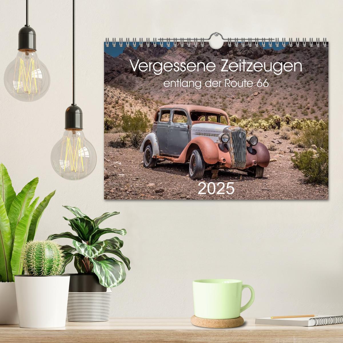 Bild: 9783435576739 | Vergessene Zeitzeugen entlang der Route 66 (Wandkalender 2025 DIN...