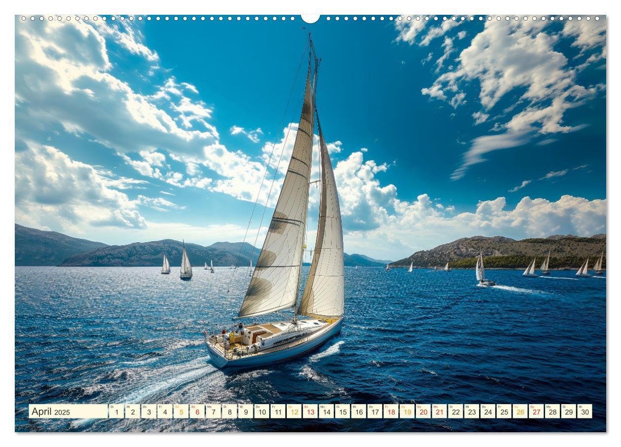 Bild: 9783383779619 | Segeln - schöne Momente (Wandkalender 2025 DIN A2 quer), CALVENDO...