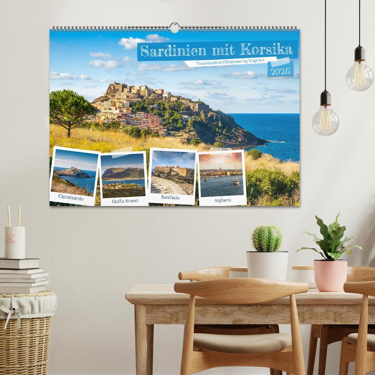 Bild: 9783383973147 | Sardinien mit Korsika (Wandkalender 2025 DIN A2 quer), CALVENDO...