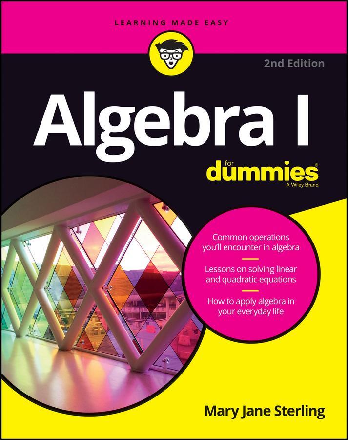 Cover: 9781119293576 | Algebra I For Dummies | Mary Jane Sterling | Taschenbuch | Englisch