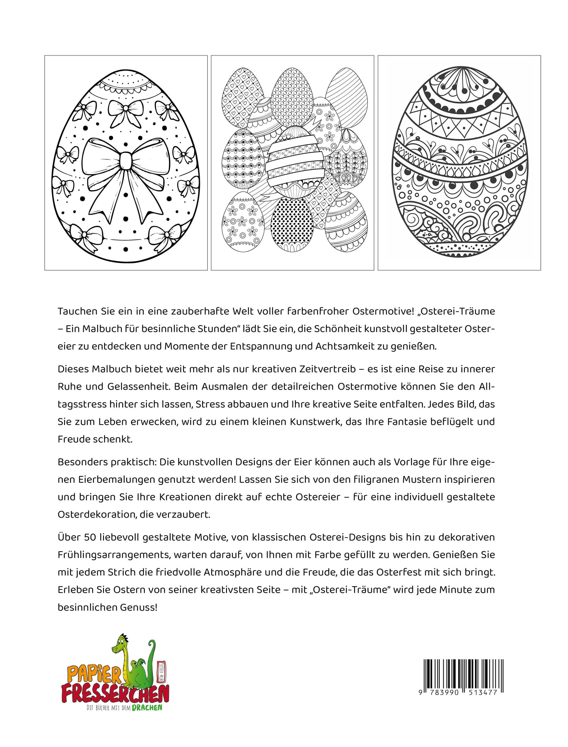 Rückseite: 9783990513477 | Osterei-Träume - Ein Malbuch für besinnliche Stunden | Nanja Holland