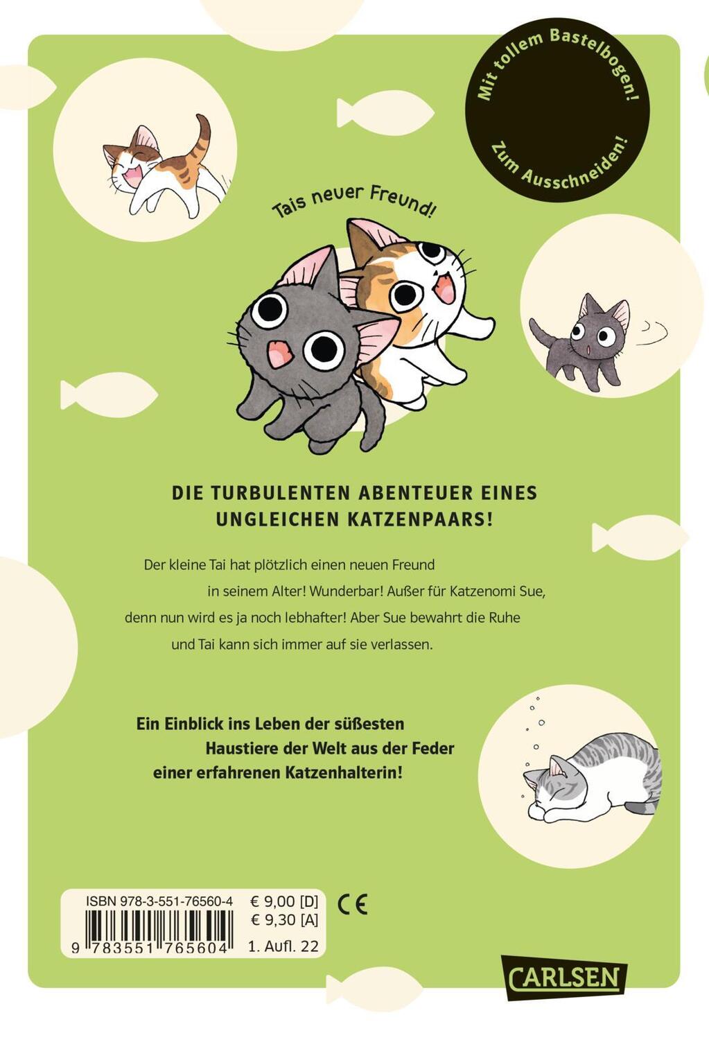 Rückseite: 9783551765604 | Kleiner Tai &amp; Omi Sue - Süße Katzenabenteuer 4 | Konami Kanata | Buch