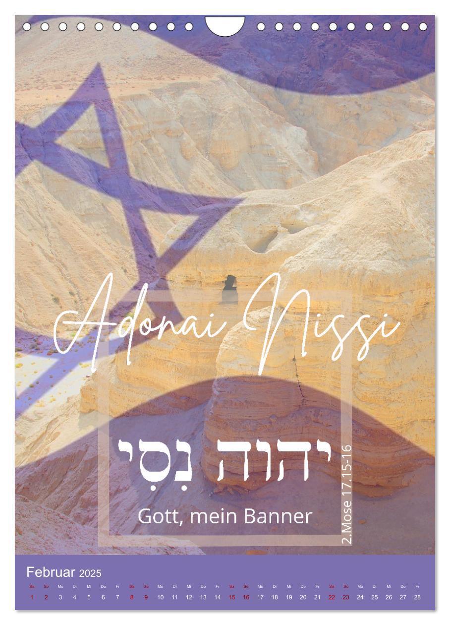 Bild: 9783435900565 | Israel und hebräische Namen Gottes (Wandkalender 2025 DIN A4 hoch),...