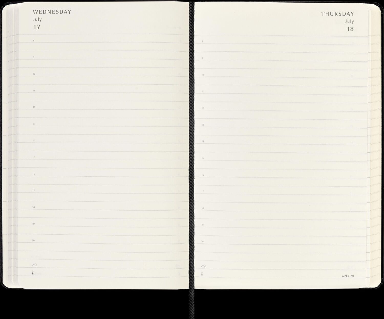 Bild: 8056999270537 | Moleskine 18 Monate Tagesnotizkalender 2024/2025, L/A5, Fester...