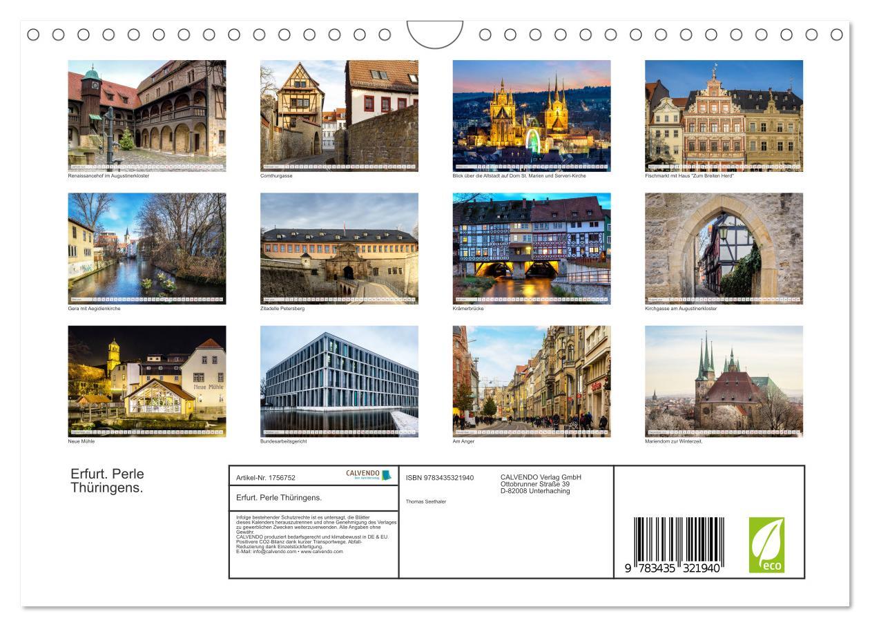 Bild: 9783435321940 | Erfurt. Perle Thüringens. (Wandkalender 2025 DIN A4 quer), CALVENDO...