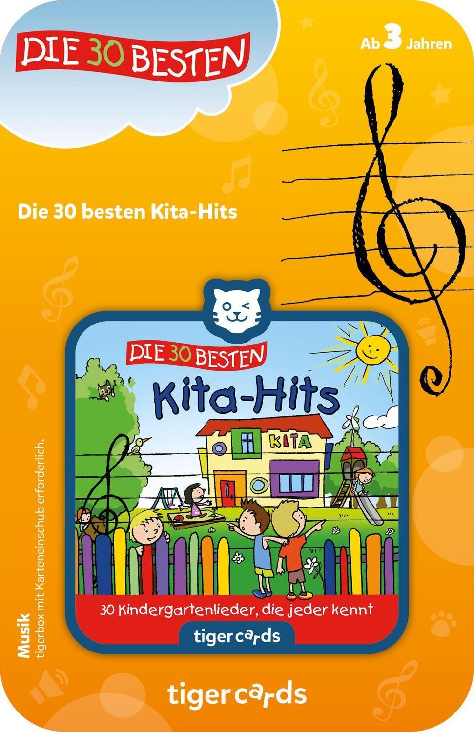 Bild: 4260535483402 | tigercard - Die 30 Besten: Die 30 Besten Kita-Hits | Stück | Deutsch